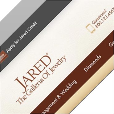 Jared Website Header Redesign